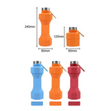 650ml Sports Silicone Multifunctional Foldable Dumbbells Outdoor Camping Cycle Water Bottle Home Fiess Equipment