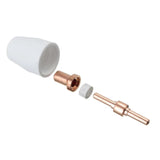40pcs Air plasma cutter tip electrodes nozzles kit consumable For PT-31 LG-40 Torch CUT-40 50 Electrodes Shield Cup Accessories