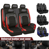 Cover Universal PU Leather Car Cushion Front And Rear Full Protection Seat Pad For 5-Seater Cars Truc