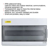 Power Junction Case 18 Way DIN Rail Distribution Box for Electrical Equipments