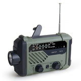 Emergency Weather Radio SOS Alarm Multifunctional Bright Flashlight with Reading Lamp Audio Equipment Solar Charging