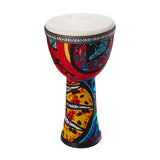 8-inch African PVC Body Goatskin Surface Bongo Drum - Lightweight Hand Clapping Percussion Instrument