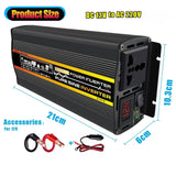 Pure Sine Wave Inverter 4000W 6000W 8000W Power DC 12V To AC 220V Voltage Converter Solar Car Inverters With Digital Display