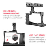 Andoer Cage Kit for Canon EOS M50 DSLR Cameras Top Handle Camera Video Rig Aluminum Alloy with Cold Shoe Mount