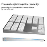 Numeric Keyboard with USB Digital Input Small Receiver Strong Stability Ergonomics Pocket Keypad Sier White pro version
