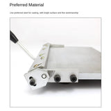 12/14 inch Stainless steel manual folding machine Manual bending machine Wallet creasing machine Leather gluing folding machine