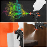 HVLP Spray Kit 1.3mm Nozzle 600ml Fluid Cup Gravity Feed Air Sprayer Mini Handheld Paint Spraying Gun for Painting