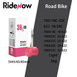 RideNow Road 700C Ultra-light 36g Portable TPU Durable Inner Tube Small Volume Travel Racing Bike Accessories