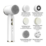 Wireless Electric Facial Cleansing Brush Hot&amp;Cold Compress Deep Skin Care Exfoliator 6In1 Sonic Blackhead Remover Facial Massage