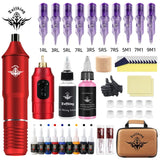 Full Of Tools Pen Set Tattoo Motor hine Maquina Para Tatuar