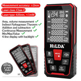 HILDA 100M 120M Rangefinder Digital Tape Laser Distance Meter Range Finder Test Tool Building Measure Ruler