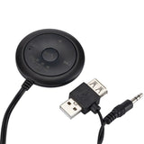 Receiver Hands-Free Call Listen to FM Bluetooth 5.0 Transmitter AUX Center Console Car Play Mp3