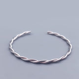 Twisted Rope Bracelet Ring With Simple And Stylish Personality
