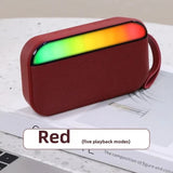 Mini Portable Outdoor Heavy Bass Bluetooth Soundbar Wireless Handsfree Call MP3 Music Player with RGB Light Support TF