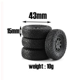 4Pcs Rubber Tire Wheel Tyre For Kyosho Mini-Z Mini Z 4X4 RC Crawler Car Spare Parts Accessories