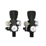M18X1.5 5/8-18UNF Dual Gauge Air Filling Station Refill Adapter Regulator Portable Quick Release Durable Valve For Diving
