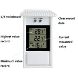 1pc Digital Thermometer Waterproof Thermometer Indoor Outdoor Home Garden Breeding Greenhouse Sauna Greenhouse Planting Thermometer Indoor Outdoor Household Refrigerator Thermometer Home Kitchen Items