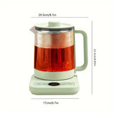 1pc, 1.8L Electric Kettle, Fully Automatic Electrical Appliance, Glass Touch Screen Health Pot, Glass Slow Stew Pot,