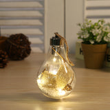 5pcs New Decorations Cross border Simulation Light Bulb Christmas Tree Decorative Pendant Plastic Ball