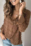 Spring And Summer New Cross-border Women's Clothing Fashion Long Sleeve Shirt
