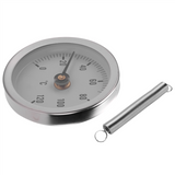 -W50A Hot Water Thermometer Bimetal Stainless Steel Surface Pipe Clip-On Temperature Gauge