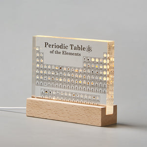 Acrylic Periodic Table Of Elements With Real Samples With The Light Base Ornament School Teaching Display Chemical Real Element