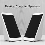 A Pair of Computer Speakers PC Speaker Horn for Laptop Desktop Phone Audio+USB Multimedia Wired Loudspeaker