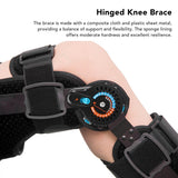 Knee Support Orthosis Adjustable Adult Leg Support Hinged Knee Brace for Post Op Knee Injury Recovery