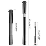 Portable Universal Bicycles Tire Pump 120PSI Bike Tyre Pump With Pressure Gauge NEW