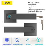 Electronic door biometric fingerprint unlock WiFi Tuya/TTlock application controls smart password lock keyless entry