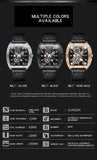 GUANQIN Mechanical Leather Strap Luxury Men's watches 50M Waterproof Sapphire Steel shell watch for men Automatic movement watch