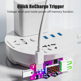 PD3.1 28V Quick ReCharge Trigger Automatic Digital Display Meter Ammeter Voltage Current Detector Board