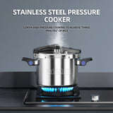 120Kpa Kitchen Pressure Cooker - 7.5L Stainless Steel Non-Stick Pot, Induction & Gas Universal