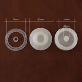Leathercraft Donut Mold Manual DIY Vegetable Tanned Leather Shaping Synthetic Resin Die with Cutting Auxiliary Ruler