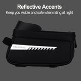 Waterproof Bicycle Mount Bags Front Frame Top Tube with Toucreen Phone Holder Case Cycle Bike Tool Storage Bag Pack