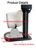 JetFan Desktop USB Fan NIKOLATOY Creative Engine Model3D Turbofan Red light Tail Flame Atomization Spray Devic