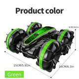 Children Amphibious Radio-controlled Car Double-sided Stunt Radio-controlled Car Rolling Driving