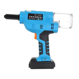 20000N 18V Brushless Motor Multi-Functional Automatic Rivet Nail Gun Rechargeable Electric Nut Riveting Drill 4 In 1 Adapter