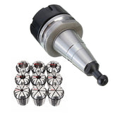 1X ISO30 Balance Chuck G2.5 24000Rpm CNC Toolholder & 9Pcs ER32 Spring Collet Set 2/4/6/8/10/12/16/18/20Mm