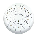 6 inch 11 Tone Steel Tongue Hand Pan Drum Drumstick Percussion Music Instrument Tambourine Yoga Relaxation Glucopon Gift
