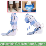 Adjustable Children Foot Support-Ankle Brace Foot-Drop Corrector-Ankle Joint Varus Valgus Calf Fracture Fixer Removable