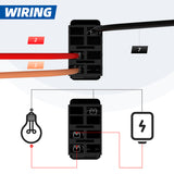 12V with Mounting Bracket 3 Pin SPST ON/Off 30A 12 Volt Blue Led Rocker Switch Panel Mount for Marine Boat Car