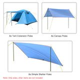 Outdoor Tarp Poles Tent Support Rods Iron Canopy Awning Frame