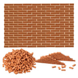 350 Pieces Mini Landscaping Miniature Brick Wall Small Bricks For Dollhouse Garden Parts,1/35 Scale