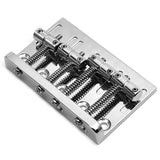 4 String Hardtail Bridge for Precision Jazz Bass JB Style Bass, Chrome