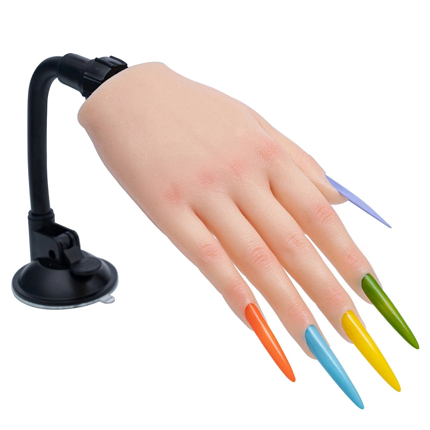 Training For Acrylic Nails Silicone Fake Hands To Nail Practice Hand Model Filming Props Veikmv