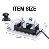 K4 Heavy-duty Electric Telegraph Communication Short Waves Morse Code DIY Telegraphing Key for Shortwave Radios Teaching
