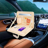Multifunctional Steering Wheel Cute Cartoon Seat Back Hanging Car Folding Table Storage Bag Accessories