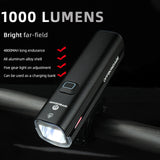 OFFBONDAGE USB Rechargeable Rainproof Bicycle Light 1000Lumen MTB Front LED 4800mAh Flashlight Bike Lamp