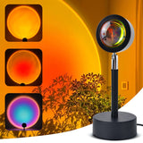Sunset application remotely controls ground ambient light, projection background light
